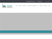 Tablet Screenshot of masjidhamza.com